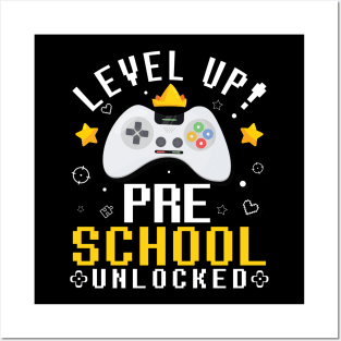Gamer Fans Students Level Up Preschool Unlocked First Day Of School Posters and Art